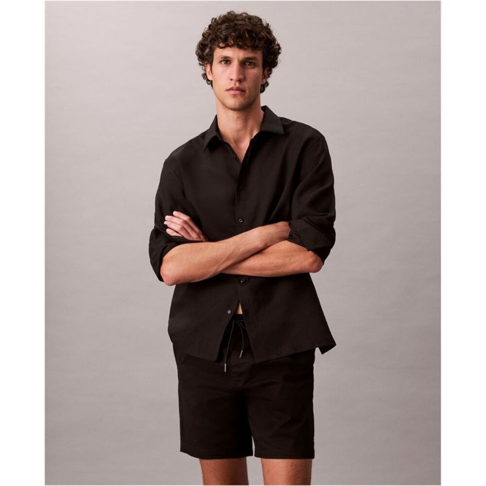 Calvin Klein Mens Cotton Stretch Pull-On Casual Chino Shorts, NWT
